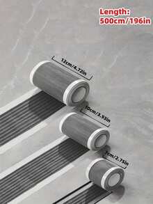 1 pezzo Copertura per scarico adesiva in rete da 10*500cm/7*500cm/12*500cm per cucina, bagno e doccia, filtro per lavandino in rete monouso, cattura capelli, facile da tagliare - Multicolore - Visualizzare 2