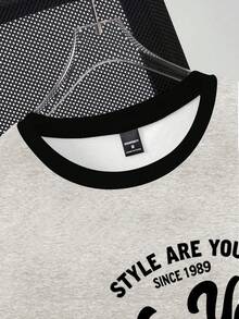 Manfinity Joysei 男士复古纽约条纹圆领T恤 - 彩色 - 查看 3