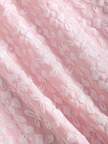 Sweetra Đầm công chúa dáng chữ A hở lưng, thắt eo, chất liệu vải hoa thanh lịch, nữ tính và duyên dáng, thích hợp cho đầu xuân, màu hồng. - Hồng - Xem 3