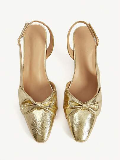 CUCCOO CHICEST 女士经典简约高跟鞋，蝴蝶结装饰，优雅舒适，百搭高跟鞋