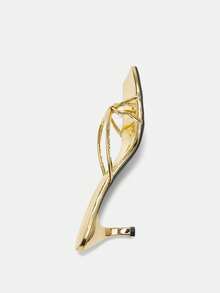 女士人字拖高跟凉鞋，时尚露趾人字拖，适合连衣裙，夏季 - 金色 - 查看 7