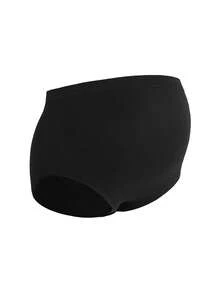 Women's Skin-Friendly Casual Comfortable Maternity Underwear Briefs - Black - View 1