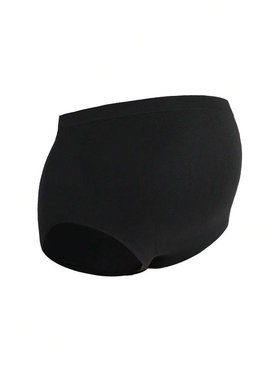 Women's Skin-Friendly Casual Comfortable Maternity Underwear Briefs - Black - View 1