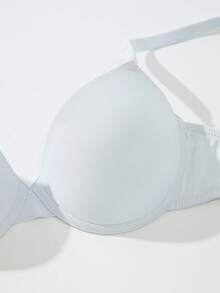 1件圣诞节女士钢圈文胸 - 水鴨藍 - 查看 4