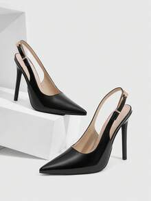 CUCCOO SZL Women's High-Heeled Single Shoe Water Table - Black - View 1