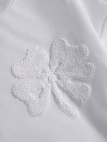 STYNVO 男士纯色圆领贴布短袖休闲T恤 - 白色 - 查看 3