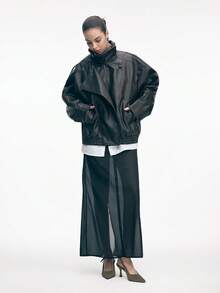 Mnmlis 女士后系带气质优雅简约高跟鞋 - 軍綠色 - 查看 6