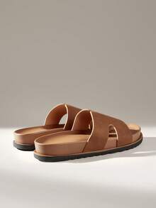 Solecia 新款女士平底休闲度假沙滩通勤拖鞋 - 摩卡棕 - 查看 4