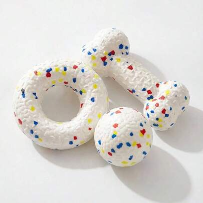 PETSIN 1PC Pet Toy Ball - Enough To Withstand Chewing Without Breaking The Popcorn. Doggy Can Chew On Bones And Enjoy Doughnuts. Pet Toy.