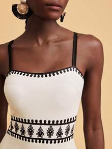 Travachic Women's Floral Print Fashion Spaghetti Strap One-Piece Swimsuit - Multicolor - View 6