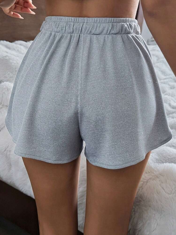 Women's Casual Solid Color Loose Shorts Pajama Bottoms, Summer