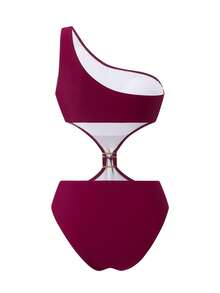 Swim Oasis Bộ đồ bơi 2 mảnh dành cho nữ, mẫu mới Xuân/Hè 2026, kiểu tankini thanh lịch kèm váy, thích hợp cho kỳ nghỉ biển. - Màu tím - Xem 4