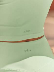 Aralina Leisurewear V Neck Cami Active Workout Top - Mist Green - View 9