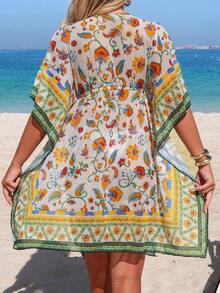 Swim Vcay Women's Spring/Summer Fashion New Printed Shirt Dress - Multicolor - View 2