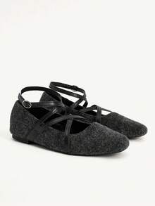 CUCCOO CHICEST Women's Furry Casual Slip-On Shoes For Autumn/Winter - Black - View 1