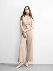 CUCCOO BIZCHIC 时尚尖头高跟露跟女鞋 - 杏色 - 查看 2