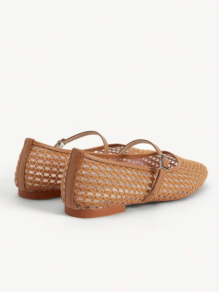 CUCCOO CHICEST Women's Summer Versatile Mesh Strap Flat Sandals, Suitable For Work Wedding Shoes Summer Shoes Bride Shoes