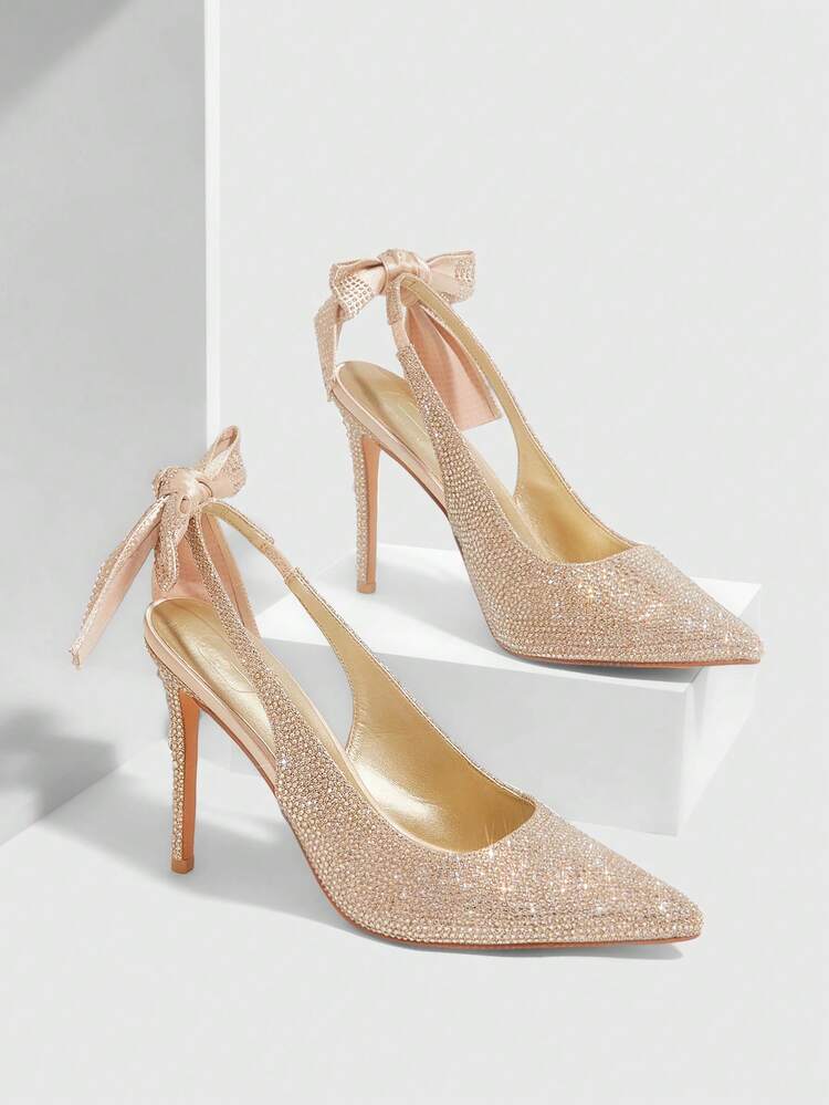 CUCCOO SZL Women Shoes Pointed Stilettos Elegant, Sweet, Romantic, Women's High Heels, Dress Shoes Afternoon Tea, Dating, Fashion Party, Workplace Wear, Elegant Wear, Basic Versatile, Halloween