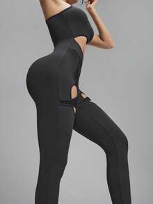 Innovista Women's Fashion Sportswear, Yoga, Dance, Equestrian Outfits - Black - View 6