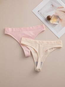 10pcs/Set Comfortable Seamless Thong Panties For Daily Wear - Multicolor - View 5