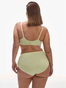 LUVLETTE Áo ngực Plus Dream Curve Support + Green Smooth Full Coverage Support T-Shirt Minimizer Bra Black Bra Flexi SizeFreedom Bra - Màu xanh Ô liu - Xem 6