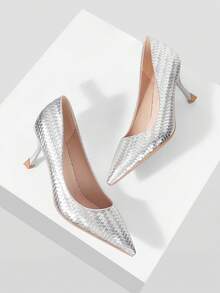 Mnmlis Women Pumps - Silver - View 5