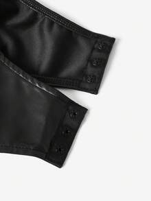 FeverCity 男士时尚性感交叉吊带连体裤 - 黑色 - 查看 13