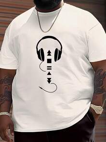 Manfinity Homme Áo thun nam thời trang mùa hè, họa tiết hình vịt in trên cơ bụng, thích hợp mặc thường ngày. - trắng - Xem 3