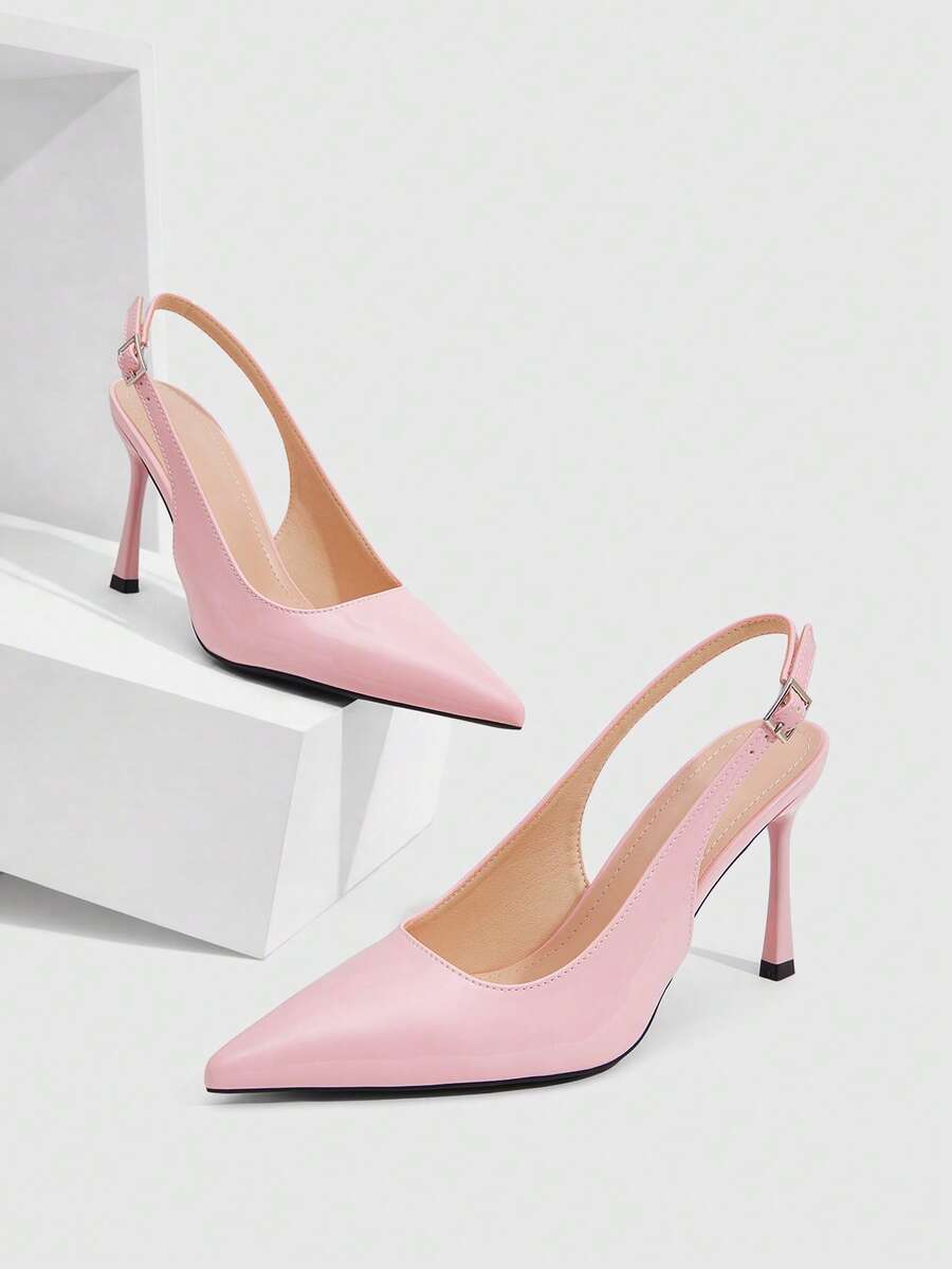 CUCCOO SZL 女士高跟单鞋水桌 - 珊瑚粉 - 查看 1