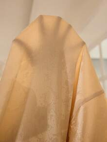 LuxeNights New Spring/Summer Fashion Faux Silk Butterfly Jacquard Bow Hem Slit Romantic Fresh Women Nightgown Sexy Nightgown Satin Sleepwear Set Satin Night Gown - Champagne - View 7