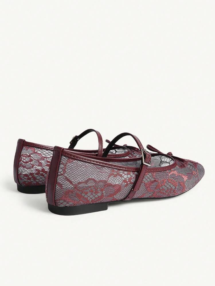 CUCCOO CHICEST Women's Summer Versatile Mesh Bow Tie Flat Sandals Summer Shoes Wedding Shoes Bride Shoes