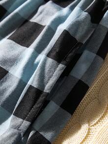 SHEIN 2条男士格子印花家居服裤子 - 彩色 - 查看 3