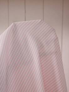 Doze Lane Plus Size Pink Striped Cotton Robe With V Neck And Short Sleeve For Comfortable Maternity Hospital Wear - Baby Pink - View 7