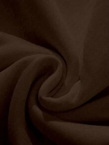 Glimmora Women's Leopard Print Letter Pattern Loose Fit Hooded Sweatshirt - Coffee Brown - View 5