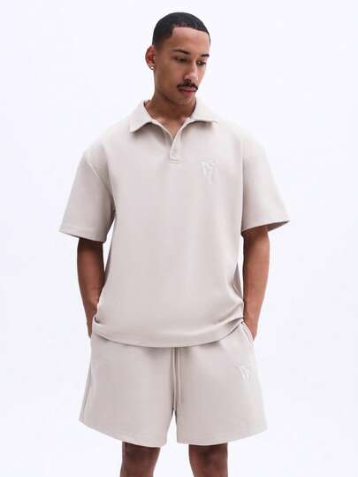 SUMWON Men's Knitted Textured Drawstring Elastic Waist Casual Summer Shorts