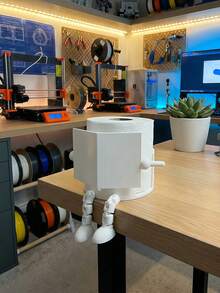 Joivida Single Unit Cartoon Character Toilet Paper Holder, Fade-Resistant Plastic Design, Countertop & Edge-Mountable Tissue Roll Stand, Decorative Bathroom & Kitchen Accessory For Home, Office & Travel, Perfect Birthday, Holiday, Valentine's Day & Party Gift For Adults, Decor Enthusiasts & Hosts,Spring To Summer - Tissue storage rack - View 11