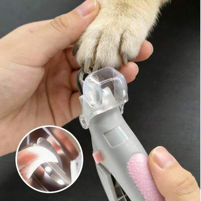 Teckwe Kìm cắt móng cho thú cưng có đèn LED, thích hợp để cắt móng cho mèo và chó, dụng cụ chăm sóc thú cưng chuyên nghiệp (lưỡi dao thay thế được)