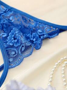 3pcs/Set Women's Fashion Lace Underwear (Thong) - Multicolor - View 5