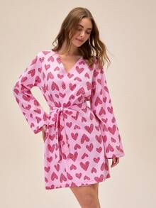 Loomlin Women Lounge Robes - Pink - View 4
