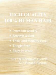 PU Hole Weft Human Hair Extension Butterfly Weft Hair Extension Real Human Hair 12-24inch Blonde Color Straight Human Hair Extensions Bundles Invisible Hair Extensions Human Hair For Daily & Wedding & Party - Multicolor - View 2