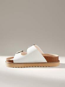Solecia Women's Fashion Platform Slippers, Suitable For Spring And Summer, Holidays, Spring Break, Easter, Christmas And Other Occasions To Wear. - White - View 3