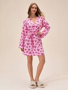 Loomlin Women Lounge Robes - Pink - View 7