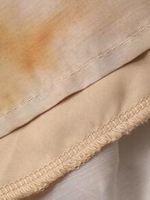 DAZY Đầm maxi dài tay cổ chữ V in họa tiết phối hạt cườm kiểu dáng nghỉ mát dành cho nữ, thích hợp mặc mùa hè. - Màu vàng - Xem 6