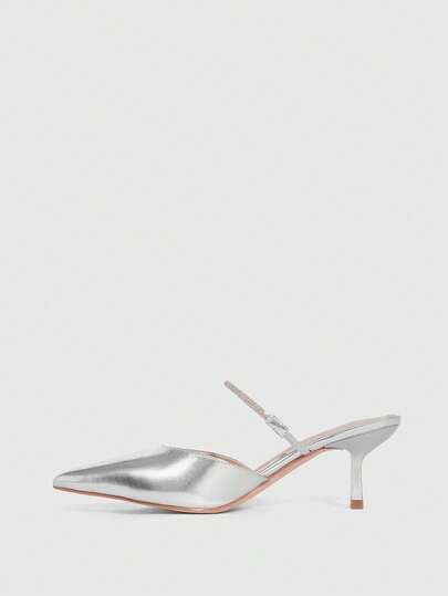 CUCCOO SZL Fashionable Elegant Commuter Crystal Decorated Pointed Toe High Heels Spring Shoes