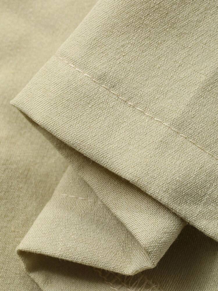 Women's Casual Solid Color Blazer With Belt And Wide Leg Pants Suit, Spring/Summer