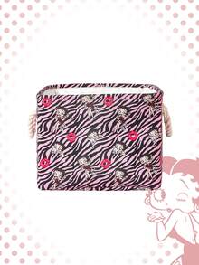 Betty Boop | ROMWE Giỏ/đổ đựng quần áo bẩn cỡ lớn, họa tiết môi và hoạt hình. - Nhiều màu - Xem 1