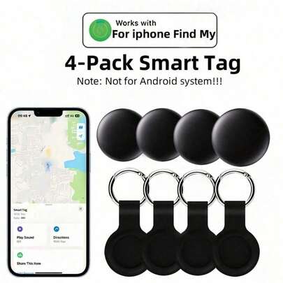 PETSIN Thiết bị định vị GPS thông minh - Chứng nhận MFi, theo dõi thời gian thực, không cần cài đặt, phù hợp cho thú cưng, túi xách, hành lý, xe đạp, ô tô (tương thích với ứng dụng Tìm đồ vật), giúp bạn yên tâm tránh mất mát.