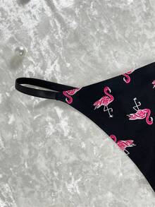 SHEIN Leopard Print Sexy Thong Panties For Women - Multicolor - View 7