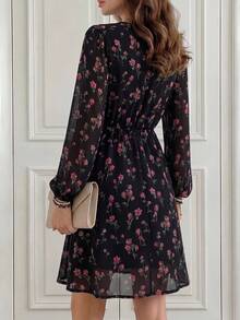 Miaspire Women Short Casual Dress, Minimalist & Fashionable For Daily Wear - Black - View 2