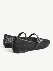 CUCCOO CHICEST Women's Casual Soft Bottom Comfortable One-Strap Flat Shoes, Spring/Autumn - Black - View 5